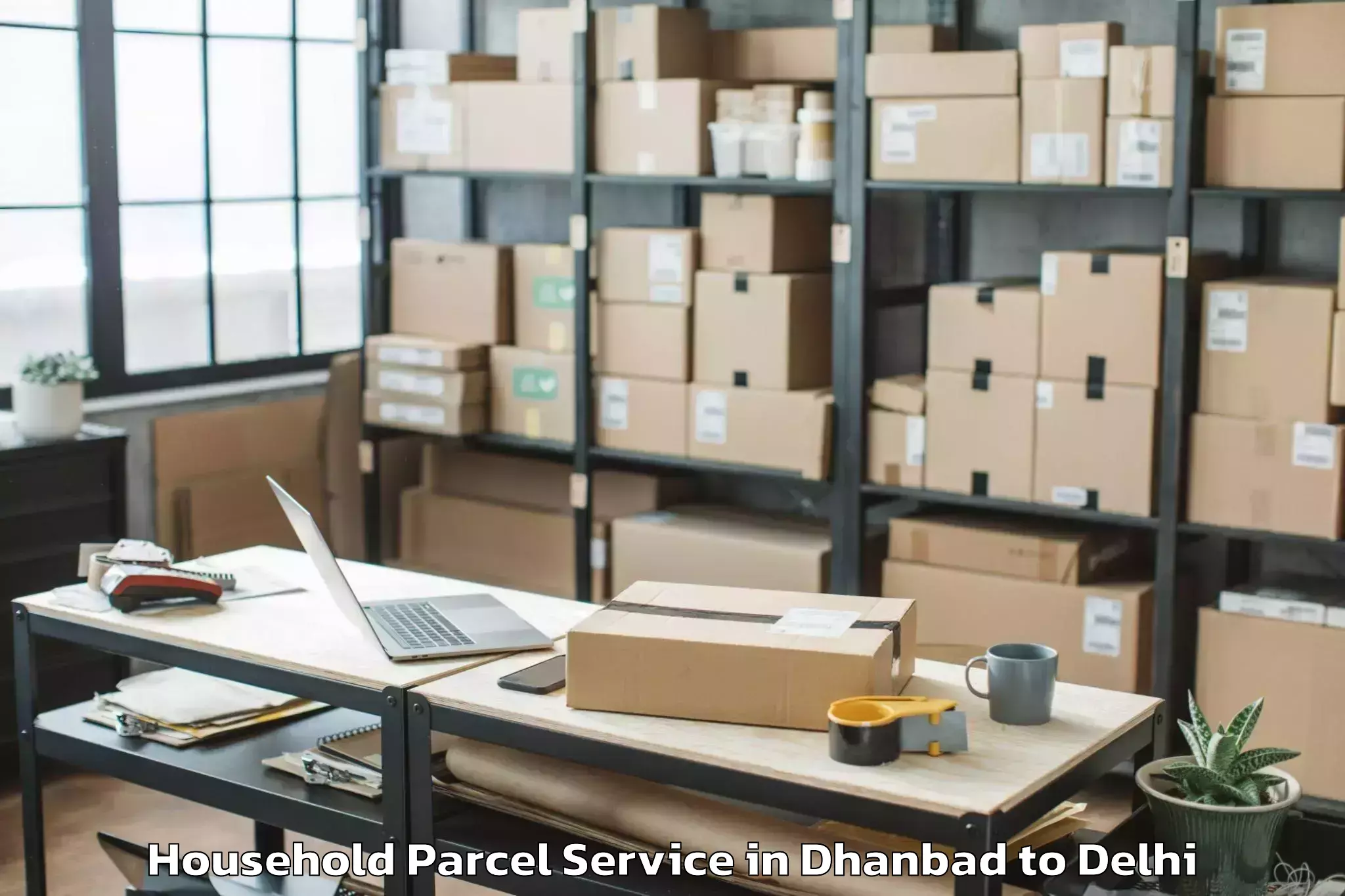 Dhanbad to Najafgarh Household Parcel Booking